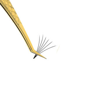 Pince à cils en vrac de marque privée en acier inoxydable antistatique avec embouts droits et incurvés Option d'étiquette personnalisée - Product Image 6