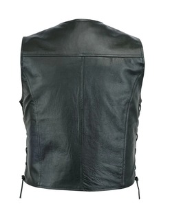 เสื้อกั๊กหนังแกะสำหรับผู้ชายเสื้อกั๊กหนังแท้เสื้อกั๊กฮิปฮอประบายอากาศ - Product Image 6