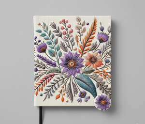 Carnet unique de luxe fait main en tissu velours avec couverture brodée, couleurs et tailles personnalisables, design de journal scolaire, promotions Inde - Product Image 3