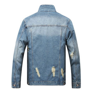 Direct Factory Made Custom-Designed Men's <b>Denim</b> Jacket Comfortable Fit with Long Length and Down <b>Material</b> for Winter - Product Image 2