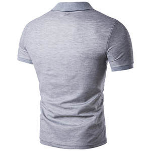 2022 hommes Logo personnalisé décontracté pour polo avec manches courtes et revers nouveau Design motif à carreaux t-shirt - Product Image 5