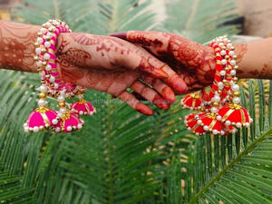 Lujo Kundan brazaletes hilo de seda boda Favor Mehendi Haldi obsequios Mayoon Kalire Punjabi Boda REGALOS de San Valentín pulsera - Product Image 2