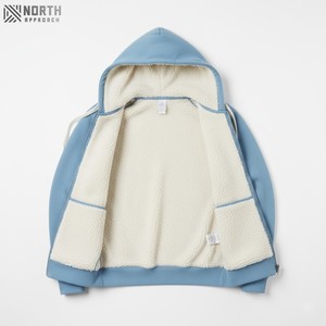 Oem personalizado hombres cremallera pulóver Sudadera con capucha invierno Casual algodón poliéster bordado tejido impreso bolsillo Reversible - Product Image 6