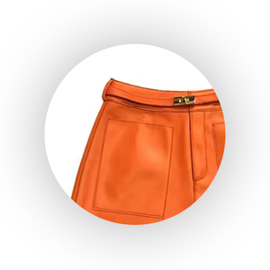 Wholesale <b>Women's</b> <b>Leather</b> <b>Shorts</b> Customized Attractive Light Breathable <b>Shorts</b> from Pakistan - Product Image 4