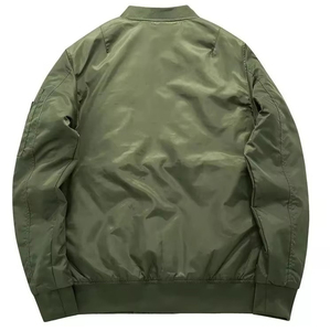 แจ็กเก็ตบอมเบอร์สำหรับผู้ชายผ้าโพลีเอสเตอร์/ ไนลอนน้ำหนักเบามีคอตั้งสำหรับฤดูหนาว - Product Image 3