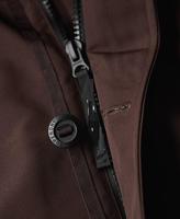 Veste parka réversible imperméable en toile à capuche pour homme, coupe longue, coupe-vent chaud, grandes tailles disponibles, vente en gros