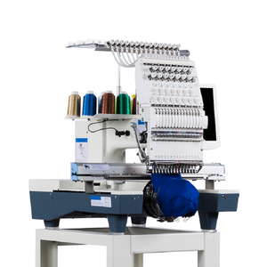 Machine à broder industrielle multifonctionnelle à plat pour vêtements et chemises, à 12 aiguilles, à manivelle, INFINITY 15 - Product Image 1