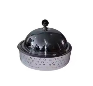 Casserole en métal en acier inoxydable haut servant des aliments marmite avec finition brillante nickelée couvercle rond marmites vente chaude - Product Image 5