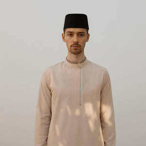 [Direct Grossiste] B2B Jubah Cekak Musang pour Femme, Style Moderne Décontracté, en Tissu Infroissable et Frais, Coupe Classique, Tailles S-5XL, Collection Raya 2025, En Stock - Product Image 2