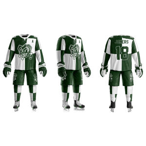 Venta caliente mejor fabricante y proveedor de logotipo personalizado poliéster conjuntos de uniformes de hockey sobre hielo con servicio OEM venta en línea - Product Image 6