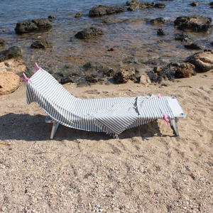 Serviette turque Peshtemal rayée, séchage rapide, écologique, en coton coloré, pour femmes et hommes, plage, piscine, maison, sauna, serviette de séchage - Product Image 2