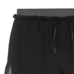 กางเกงวิ่งขาสั้นเอวสูงสำหรับผู้หญิง ผ้าถักระบายอากาศ 100% ผ้าฝ้าย แต่งกระดุม แห้งเร็ว มีเชือกผูก - Product Image 4