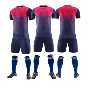 Alta calidad transpirable chico adulto barato uniforme de fútbol nombre personalizado y número equipo traje de fútbol - Product Image 4