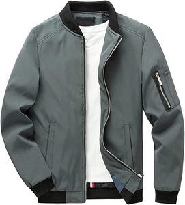 Veste de sport imperméable à manches longues pour homme, vente en gros, fermeture éclair - Product Image 1
