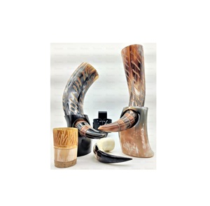 Customized Ox Viking Drinking Horn High Quality Handmade Handicraft Manufacturer Buffalo Viking Horn Direct Factory Price - Product Image 6