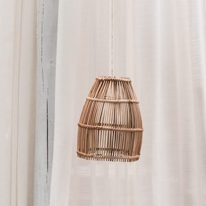 Abat-jour en rotin fait main en gros, éclairage suspendu bohème, fabricant vietnamien - Product Image 2