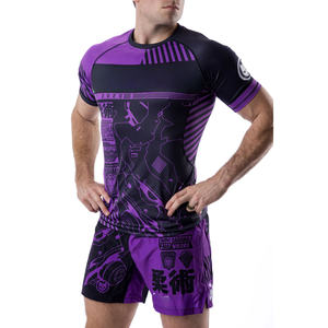 Vente en gros de Rash Guard pour hommes, meilleure qualité, logo imprimé personnalisé, toile, technique de sublimation, meilleur prix, techniques lavées - Product Image 5