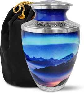 High Quality <b>Large</b> Adult Purple Butterfly Shaped Brass Cremation <b>Urn</b> American Style Funeral <b>Urn</b> with Testi Wholesale Supplies - Product Image 5