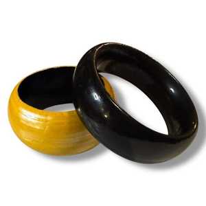 Bracelet et bracelet de mode en bois naturel faits à la main pour femmes pour les fonctions et les fêtes d'anniversaire - Product Image 1