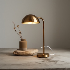 Modern Design Metal Table Lamp with Fabric Shade E27 Bulb Base for Home Hotel Negotiable Price Simple Feature Small Size - Product Image 5