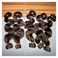 Meilleure offre Raw 100% Extension de cheveux de vague de corps brune naturelle non traitée sans enchevêtrement cheveux de donneur unique prix le plus bas