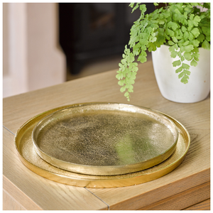 Plateau décoratif rectangulaire en métal doré antique fait à la main plateau de service au meilleur prix pour la maison Restaurant Hôtel - Product Image 4