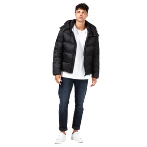 Veste d'hiver décontractée pour homme, grande taille, en tissu respirant et imperméable, avec fermeture éclair et imprimé décoratif - Product Image 5