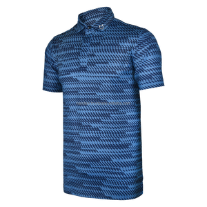 เสื้อโปโลฮาวายของผู้ชายแบบแห้งเร็วเสื้อโปโลพิมพ์ซับลิเมชันเสื้อถักไซส์ใหญ่พิเศษ - Product Image 1