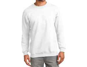 Sudadera de manga larga de algodón 100% para hombre, jersey de lana con cuello redondo, suave, grueso, cálido, informal, ropa de gimnasio, top de calle cómodo a la moda - Product Image 1