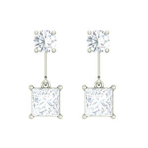 NOVAMART Fine Buy Premium 925 Sterling <b>Silver</b> Drop & Pendant <b>Earrings</b> for Women Girls Geometric 18k Gold Plating <b>Weddings</b> Wholes - Product Image 1