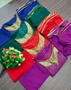 Dernier créateur de robe lourde en Georgette Top Palazzo Costume Dames Nouvelle mode Robe pakistanaise Mariages Fêtes en coton Modèle fantaisie - Product Image 6