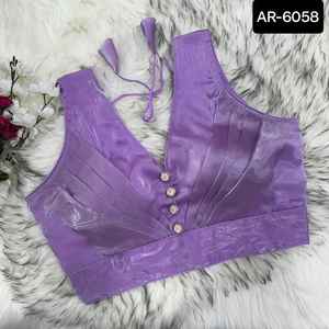 Collections de chemisiers fantaisie style Bollywood pour femmes pour vêtements de fête Saree avec broderie séquentielle Travail Sari Blouse - Product Image 3