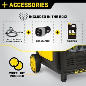 Generador Inverter de Combustible Dual Champion de 8500 Vatios, Arranque Eléctrico, Portátil, de Gas y Propano, Energía de Respaldo para Uso en Emergencias al Aire Libre - Product Image 4