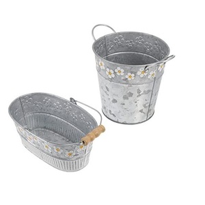 Macetas y jardineras de larga duración para decoración de jardín galvanizadas con acabado moderno para espacios exteriores y uso doméstico - Product Image 2