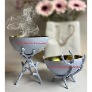 Quemador de incienso de Metal elegante con soporte de rama único Quemador Bakhoor Perfecto para aromaterapia y decoración del hogar Precio de fábrica - Product Image 3