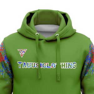 เสื้อฮู้ดสวมหัวผ้าฝ้ายสีทึบของผู้ชายงานปักพลอยเทียมป้องกันการหดตัวระเหิดสำหรับฤดูหนาว - Product Image 2