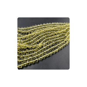Venta Directa de Fábrica, Cuentas Redondas de Cuarzo Limón Natural de Primera Calidad, Microfacetadas, Tamaño Personalizado, para la Fabricación de Joyas - Product Image 3