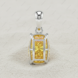 Pendentifs et breloques en argent 925 plaqué or, ours en peluche jaune fantaisie de Noël, bijoux fins, diamants cultivés en laboratoire certifiés GIA VVS - Product Image 3