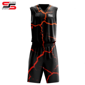 Ensemble d'uniformes de basketball unisexe léger et respirant, grande taille, impression de logo personnalisée, haute qualité, 100 % polyester, effet 3D - Product Image 4