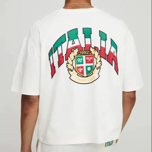 เสื้อยืดลายดิจิตอลสำหรับผู้ชาย2025โอเวอร์ไซส์ผ้าคอตตอน100% 240GSM ตัดเย็บพิมพ์ลายสกรีนแบบสั่งทำ - Product Image 1