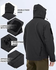 แจ็คเก็ตซอฟต์เชลล์ผู้ชายขายดี คุณภาพสูง ระบายอากาศได้ดี แฟชั่นทันสมัย เสื้อโค้ทฤดูหนาวสำหรับสุภาพบุรุษ ไซส์ใหญ่ รับสกรีนโลโก้ ขายส่ง - Product Image 5