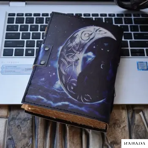 Genuine Leather Beautifully Leather Printed <b>Journal</b> Unique Diary Premium Quality Handmade Deckle Edge Paper Dairy Notepad - Product Image 3
