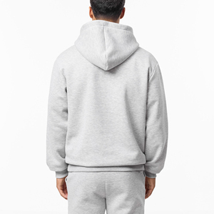 Conjunto de pantalones de chándal y sudaderas con capucha y dobladillo estrecho unisex personalizado de fabricante de ropa, traje de jogging, chándal en blanco de peso pesado para hombre - Product Image 4