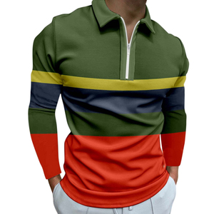 Venta al por mayor de polos personalizados de manga larga para hombre con el logotipo de impresión de secado rápido de colores personalizados Camisetas De Polo de manga corta - Product Image 3