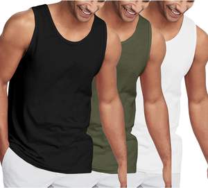 Camisetas sin Mangas para Hombre de Alta Calidad, 100% Poliéster, Ligeras, con Impresión Personalizada, Cuello en V, Secado Rápido, para Playa, 2026 - Product Image 2