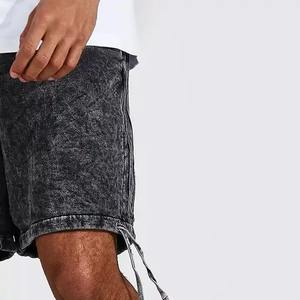 Wholesale Street Wear Custom Logo Jogger Sweat <b>Shorts</b> High Quality Acid Wash <b>Vintage</b> Cotton <b>Men's</b> Breathable <b>Shorts</b> - Product Image 4