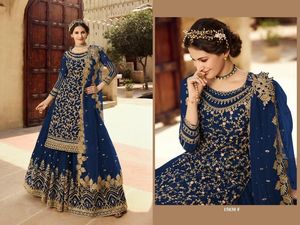 Robe musulmane salwarkamiz brodée pour femmes, nouveau design islamique, salwar kameez, création de meetali - Product Image 4