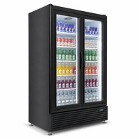 Vitrines de réfrigérateur de marque à faible de réfrigérateur transparents spacieux pour le magasin de franchise de boissons