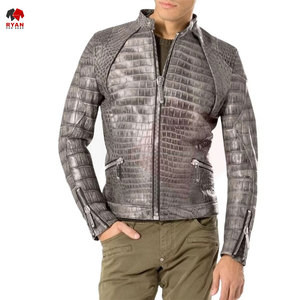 เสื้อแจ็คเก็ตหนังผู้ชาย คุณภาพพรีเมียม สีพื้น ปักโลโก้ได้  ไซส์ใหญ่  รับผลิตแบบ OEM และ ODM - Product Image 2