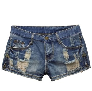 Vente chaude femmes Sexy Vintage haute qualité Denim Shorts nouveau Design taille basse taille moyenne Shorts pour l'été - Product Image 1